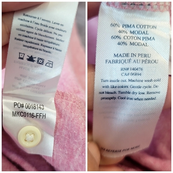 FAHERTY Cloud Double Knit Pima Cotton Short Sleeve Polo size XXL - Picture 3 of 17